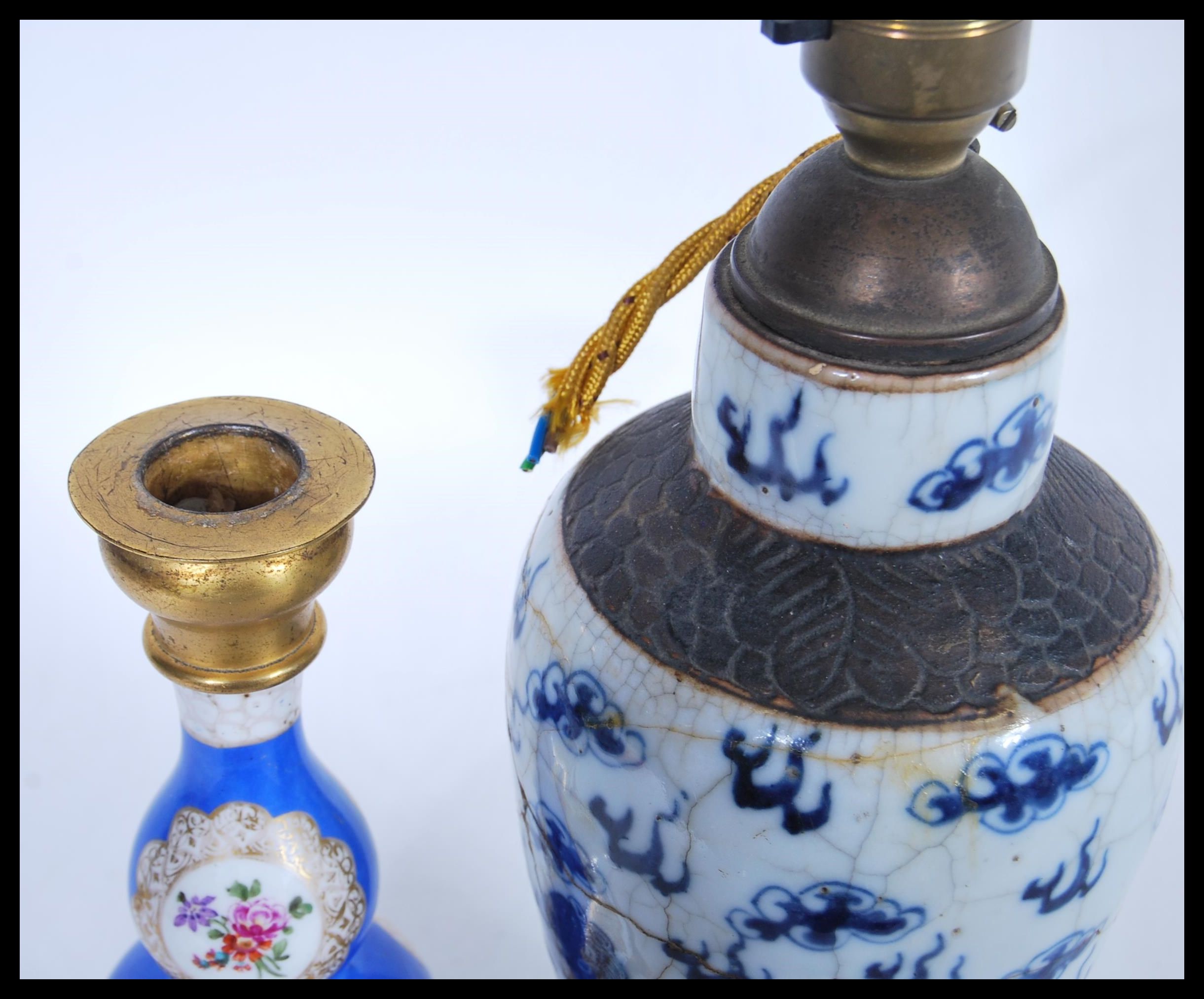 A 19th Century French Sevres style ceramic and gil - Image 3 of 4