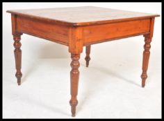 A 19th Century Victorian pine kitchen / dining tab
