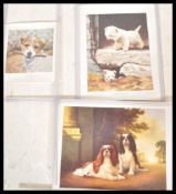A collection of limited edition prints of dogs to