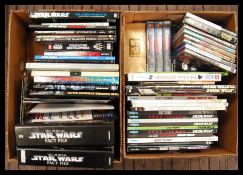 ASSORTED STAR WARS COLLECTORS BOOKS, DVD'S AND GAM