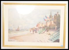 A large framed and glazed picture print by Claude