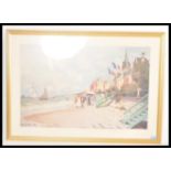 A large framed and glazed picture print by Claude