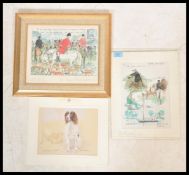 A collection of framed and glazed limited edition