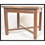 A vintage 20th Century draw leaf refectory dining