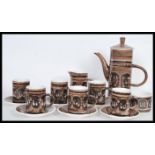 A mid 20th Century coffee stoneware studio set, Ci