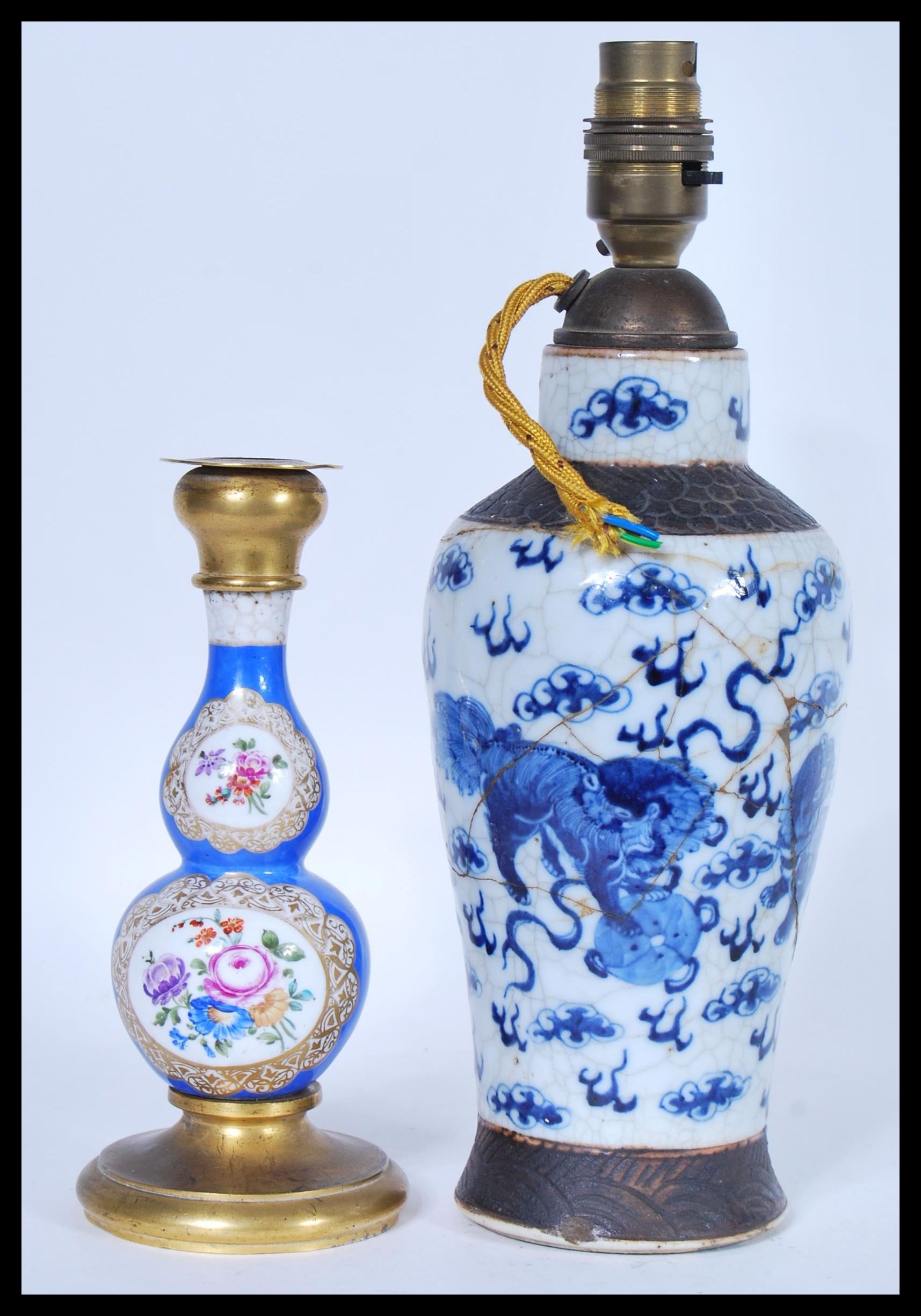 A 19th Century French Sevres style ceramic and gil - Image 2 of 4