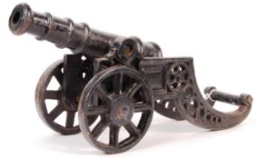 VINTAGE CAST IRON DECORATIVE DESKTOP CANNON