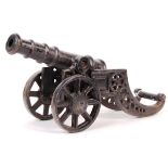 VINTAGE CAST IRON DECORATIVE DESKTOP CANNON