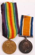 WWI FIRST WORLD WAR MEDAL PAIR TO A PRIVATE IN THE ROYAL FUSILIERS