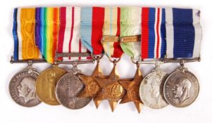 WWI FIRST WORLD WAR & WWII SECOND WORLD WAR MEDAL GROUP