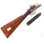 ANTIQUE 19TH CENTURY MARRISON OF NORWICH SHOTGUN BUTT