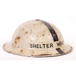 RARE WWII ARP SHELTER WARDEN BRODIE UNIFORM HELMET