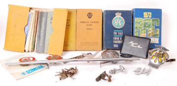 COLLECTION OF ASSORTED 1950'S MOTORING RELATED ITEMS