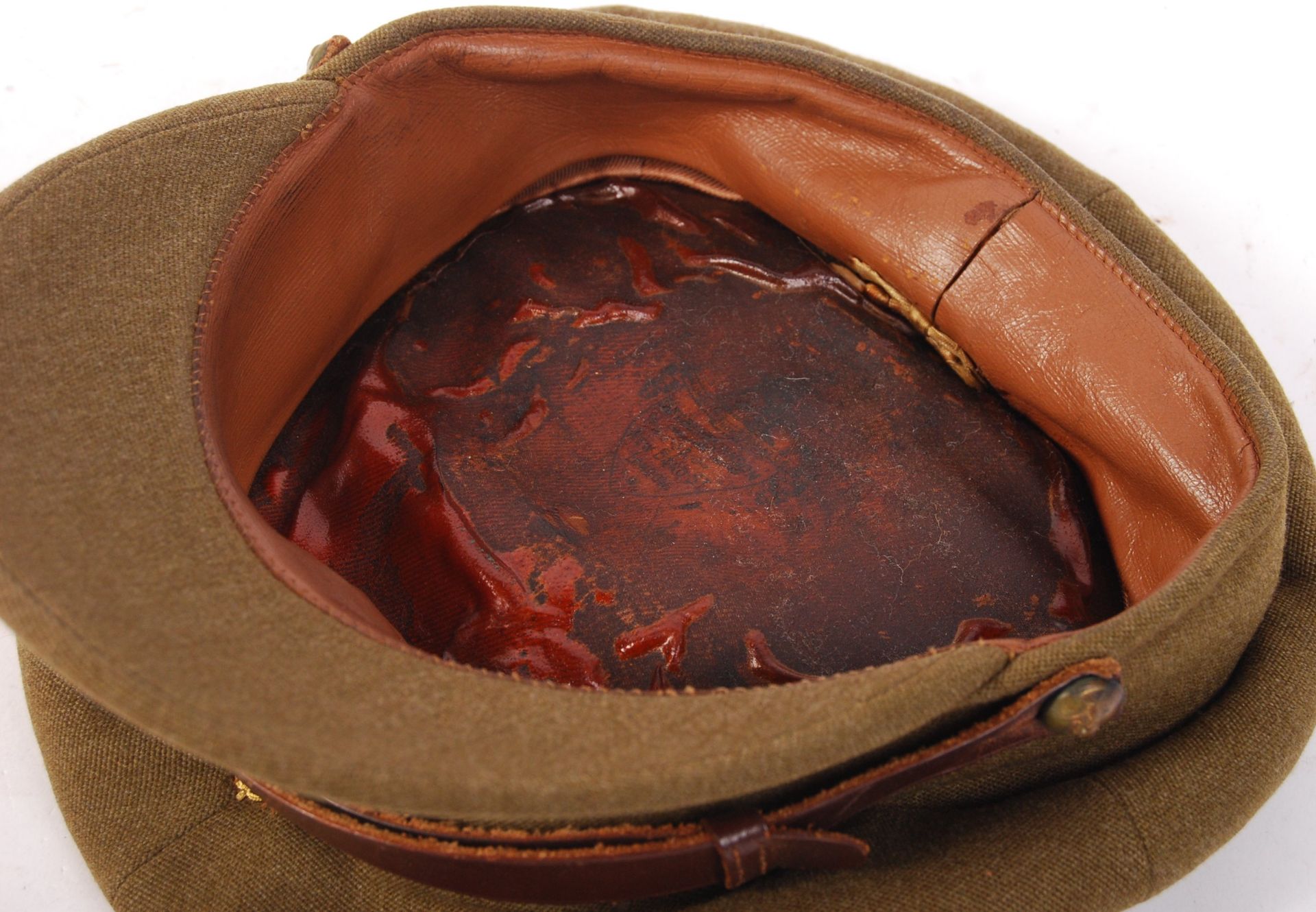 WWII SECOND WORLD WAR ROYAL SIGNALS CAPTAIN'S HAT - Bild 4 aus 4