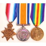 WWI FIRST WORLD WAR MEDAL GROUP - DEVON REGIMENT