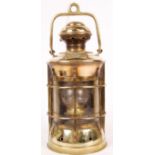 ANTIQUE LIFEBOAT BRASS SHIP'S LANTERN 1851 PLATE