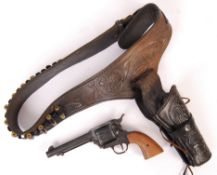 WILD WEST COWBOY REENACTMENT HOLSTERS AND REPLICA REVOLVER