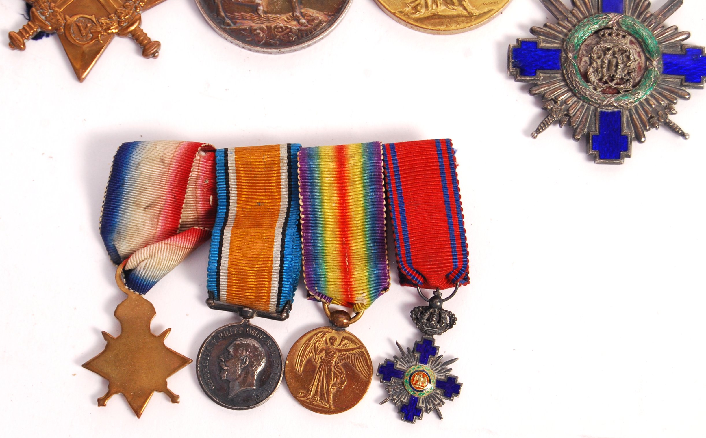 WWI FIRST WORLD WAR MEDAL GROUP - ORDER OF THE STAR OF ROMANIA - Image 3 of 8