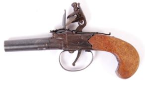 ANTIQUE LATE 18TH CENTURY THOMAS TRAFFORD FLINTLOCK PISTOL