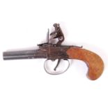 ANTIQUE LATE 18TH CENTURY THOMAS TRAFFORD FLINTLOCK PISTOL