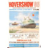 RARE VINTAGE ' HOVERSHOW 66 ' PORTSMOUTH ADVERTISING POSTER BAGLEY