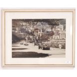 VANWALL 1956 MONACO GRAND PRIX LARGE FORMAT FRAMED PHOTOGRAPH