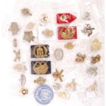 ASSORTED 20TH CENTURY MILITARY UNIFORM CAP BADGES