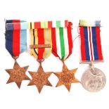 WWII SECOND WORLD WAR MEDAL GROUP