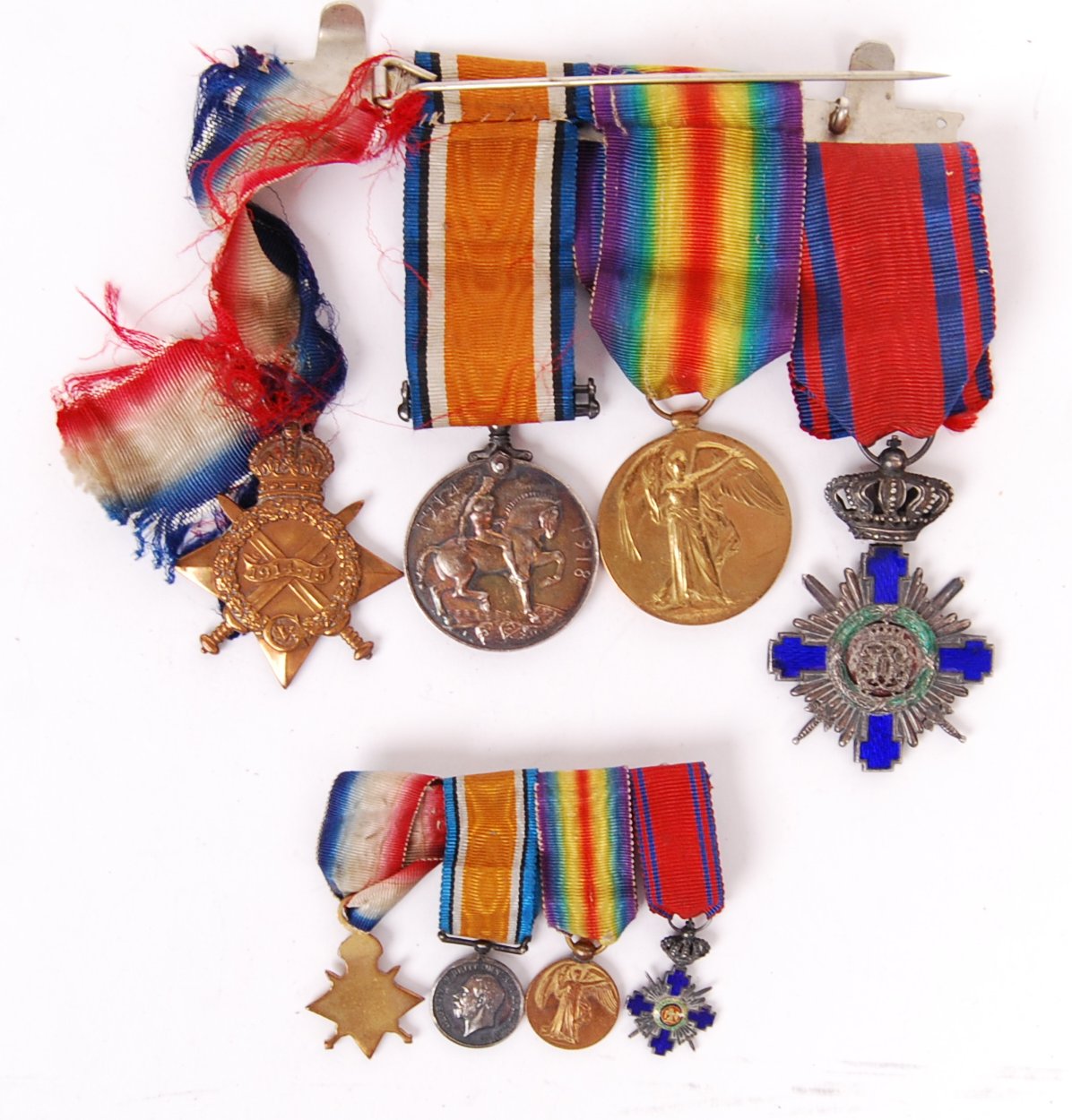 WWI FIRST WORLD WAR MEDAL GROUP - ORDER OF THE STAR OF ROMANIA