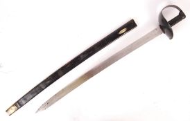 ANTIQUE 19TH CENTURY NAVY / NAVAL CUTLASS SWORD & SCABBARD