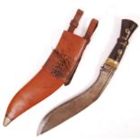 WWI FIRST WORLD WAR GURKHA REGIMENT KUKRI KNIFE AND SCABBARD
