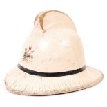 MID 20TH CENTURY WELSH OFFICERS FIRE BRIGADE UNIFORM HELMET