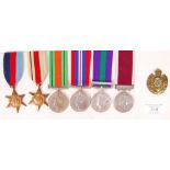 WWII SECOND WORLD WAR & POST-WAR MEDAL GROUP TO A WARRANT OFFICER