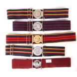 20TH CENTURY BRITISH MILITARY UNIFORM STABLE BELTS