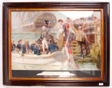 19TH CENTURY FRED ROE ADMIRAL NELSON ' GOODBYE MY LADS ' PRINT
