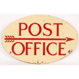 BRISTOL INTEREST: VINTAGE POST OFFICE DOUBLE SIDED ENAMEL SIGN
