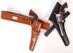 WESTERN / WILD WEST COWBOY REENACTMENT HOLSTERS AND REPLICA REVOLVERS