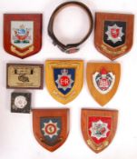 ASSORTED 20TH CENTURY FIRE SERVICE WALL PLAQUES & RELATED
