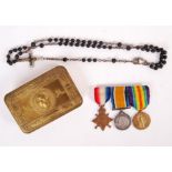 WWI FIRST WORLD WAR MEDAL GROUP & EFFECTS - GUNNER IN THE RFA