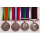WWII + LATER MEDAL GROUP AWARDED TO A SERGEANT IN THE RAF