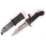 20TH CENTURY AK47 SHORT RIFLE BAYONET & SCABBARD