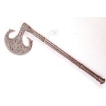 UNUSUAL BELIEVED 19TH / 20TH CENTURY INDIAN TABAR BATTLE AXE