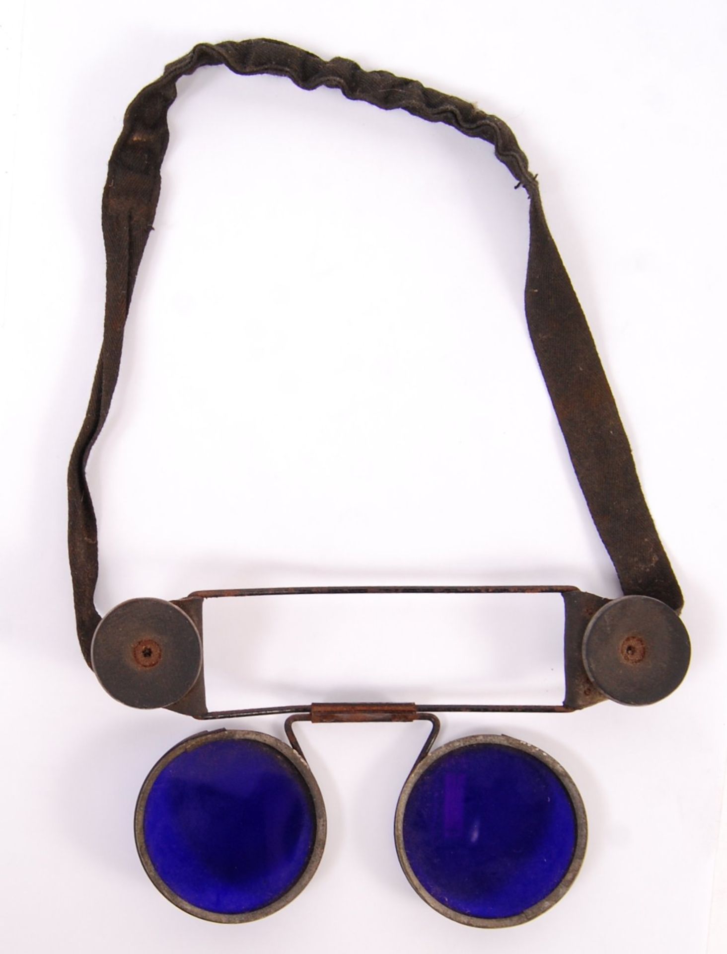 RARE WWII SECOND WORLD WAR GERMAN U-BOAT BLUE GOGGLES - Bild 2 aus 5