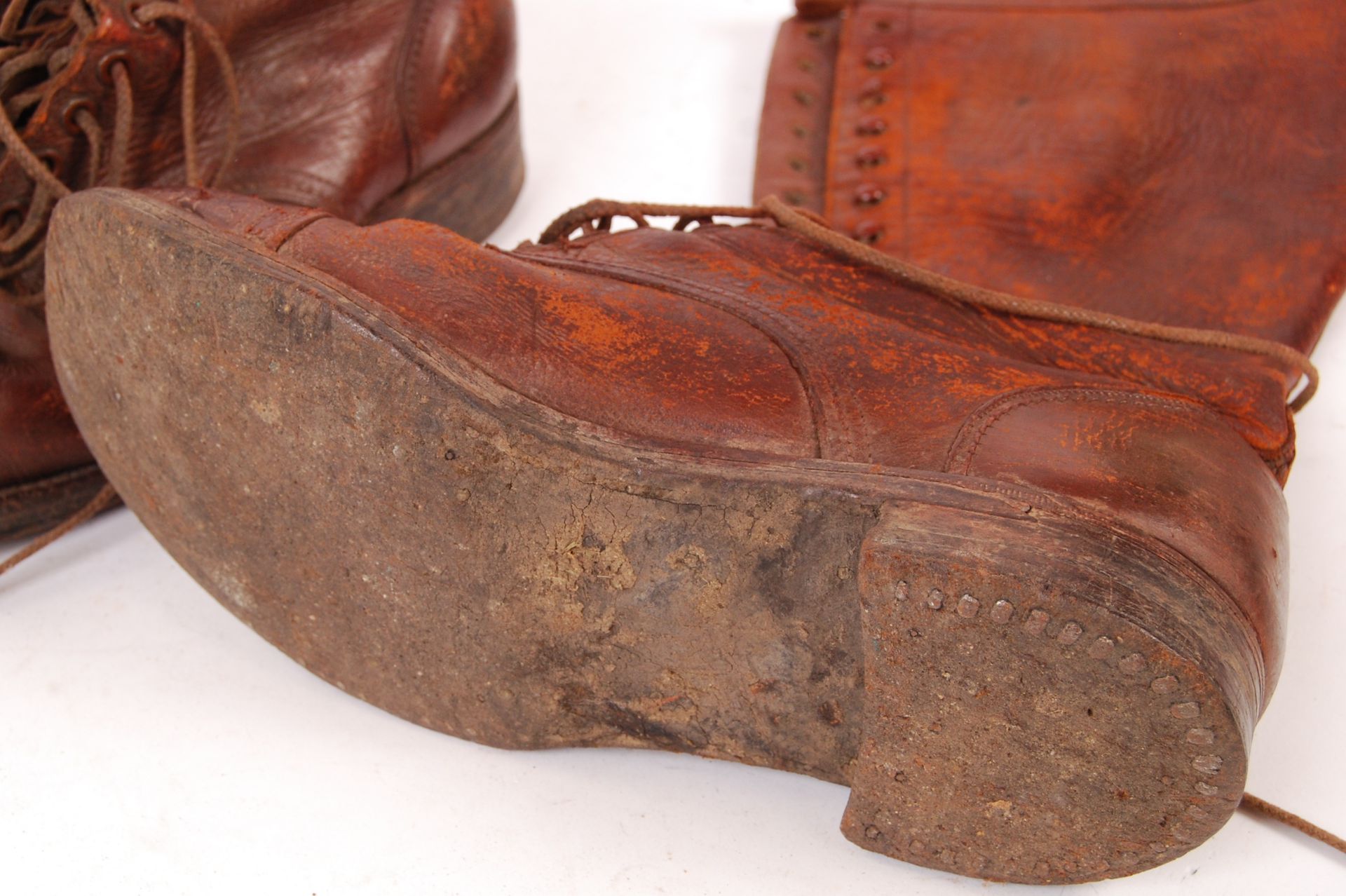 WWI FIRST WORLD WAR DISPATCH RIDER'S / MOTORCYCLE BOOTS - Bild 3 aus 3