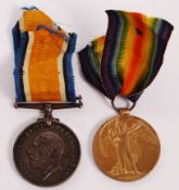 WWI FIRST WORLD WAR MEDAL PAIR AWARDED TO A DRIVER IN THE RA