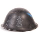 POST WWII SECOND WORLD WAR DECORATED TURTLE HELMET