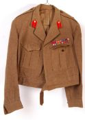 POST-WWII BATTLEDRESS BLOUSE NAMED TO BRIGADIER WELBY EVERARD
