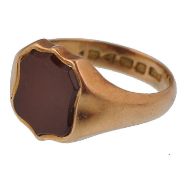 VICTORIAN 1898 CHESTER HALLMARKED 18CT GOLD SIGNET RING