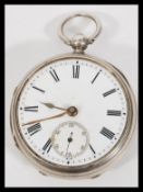 A 19th Century silver hallmarked pocket watch havi