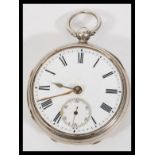 A 19th Century silver hallmarked pocket watch havi